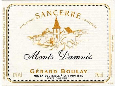 Gerard Boulay Sancerre Monts Damnes