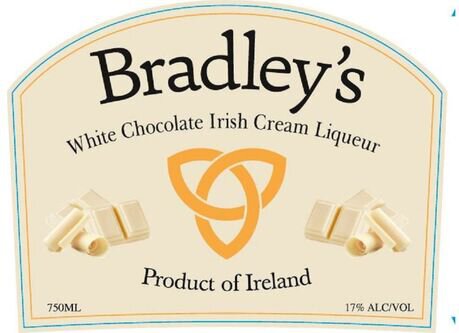 Bradley's Irish Cream White Chocolate Irish Cream Liqueur