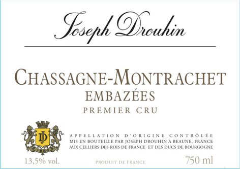 Joseph Drouhin Chassagne-Montrachet 1er Cru Les Embazees