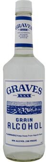 Graves XXX Extra Fine Grain Alcohol 190 Proof