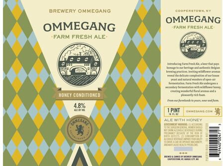 Ommegang Farm Fresh Ale Honey Conditioned