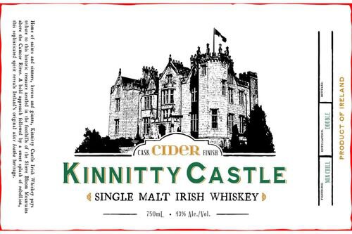 Kinnitty Castle Cider Cask Finish Single Malt Irish Whiskey
