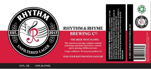 Rhythm & Rhyme Brewing Co. Unfiltered Lager