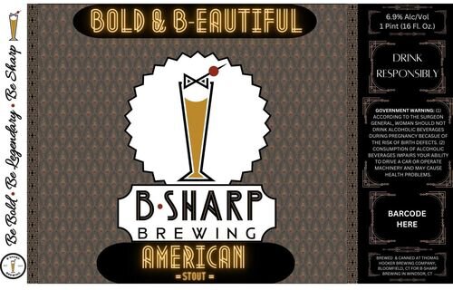 B-Sharp Brewing Bold & B-eautiful American Stout