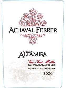 Achaval Ferrer Malbec Finca Altamira Vino Tinto Mendoza