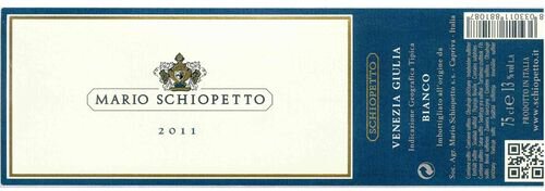 Mario Schiopetto Venezia Giulia Bianco