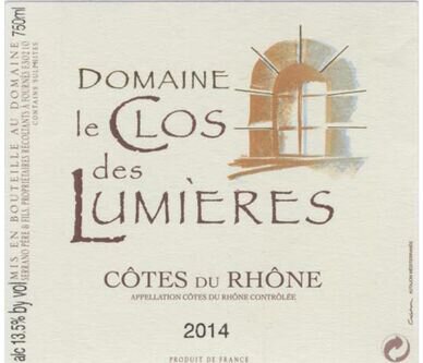 Domaine le Clos des Lumieres Cotes du Rhone Rose