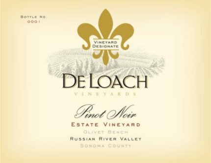 DeLoach Vineyards Pinot Noir Estate Vineyard Olivet Bench Russian River Valley
