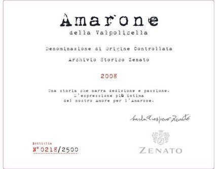 Zenato Amarone Archivio Storico