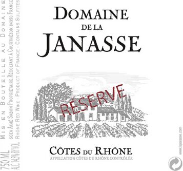Domaine de la Janasse Cotes du Rhone Rouge Reserve