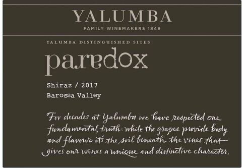Yalumba Distinguished Sites Collection Shiraz Paradox Barossa Valley