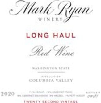 Mark Ryan Long Haul Red Wine Columbia Valley