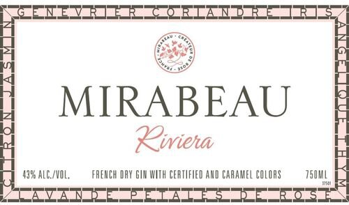 Mirabeau Riviera Dry Gin