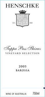 Henschke Vineyard Selection Shiraz Tappa Pass Barossa