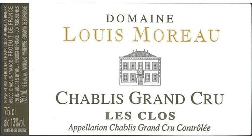 Domaine Louis Moreau Chablis Grand Cru Les Clos