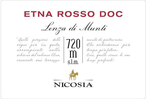 Nicosia Etna Rosso Lenza Di Munti