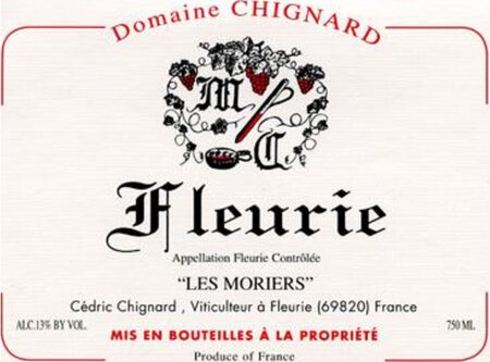 Domaine Chignard Fleurie Les Moriers