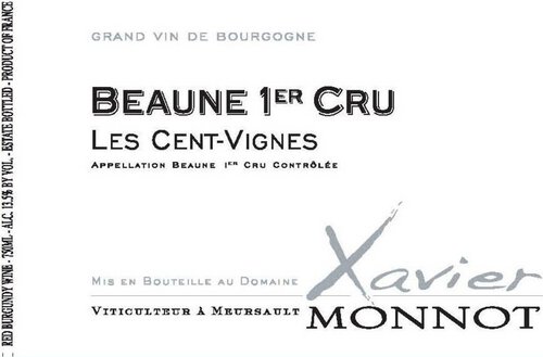 Xavier Monnot Beaune 1er Cru Les Cents Vignes