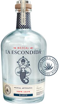 La Escondida Mezcal Blanco 100% Agave Mezcal Artesanal