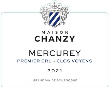 Maison Chanzy Mercurey 1er Cru Clos Voyens