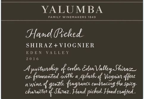 Yalumba Distinguished Sites Collection Shiraz Viognier Hand Picked Eden Valley