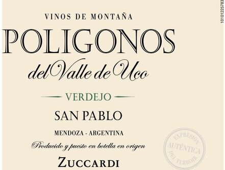 Zuccardi Verdejo Poligonos San Pablo Valle de Uco
