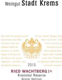 Weingut Stadt Krems Kremstal Gruner Veltliner Ried Wachtberg 1OTW