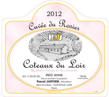 Pascal Janvier Cuvee du Rosier Coteaux du Loir Rouge