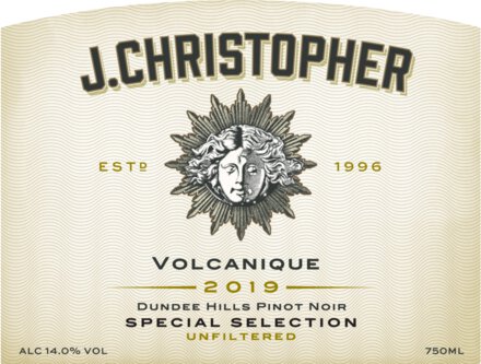 J. Christopher Special Selection Pinot Noir Volcanique Unfiltered Dundee Hills