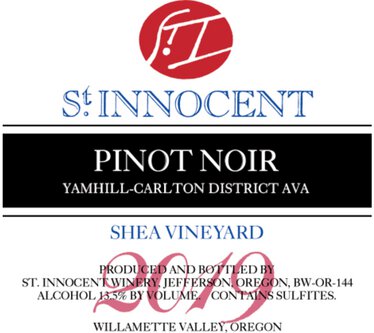 St. Innocent Pinot Noir Shea Vineyard Yamhill-Carlton District