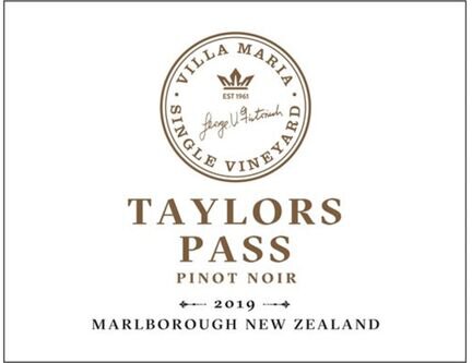 Villa Maria Single Vineyard Taylors Pass Pinot Noir