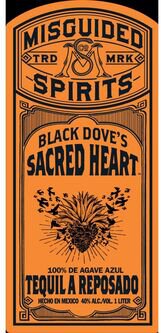 Misguided Spirits Black Dove's Sacred Heart Reposado Tequila 100% de Agave Azul