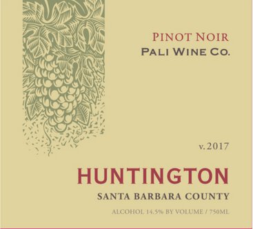 Pali Huntington Pinot Noir