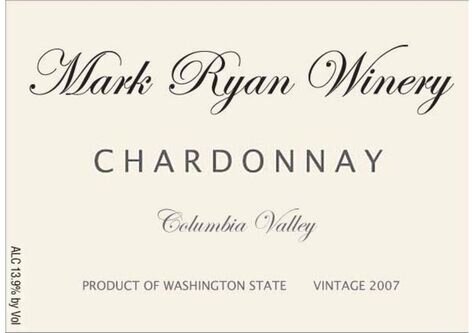 Mark Ryan Chardonnay Columbia Valley (WA)