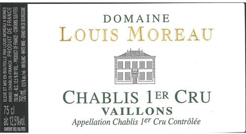Louis Moreau Chablis 1er Cru Vaillons