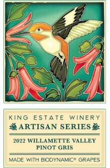 King Estate Artisan Series Pinot Gris Willamette Valley