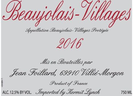 Jean Foillard Beaujolais-Villages