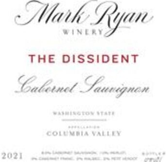 Mark Ryan The Dissident Red Wine Columbia Valley