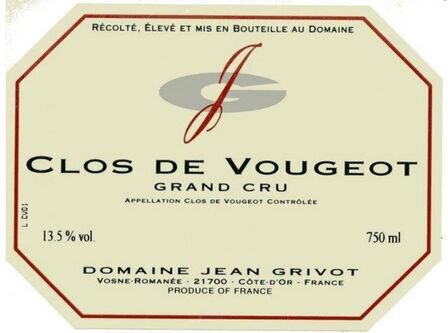 Domaine Jean Grivot Clos de Vougeot Grand Cru