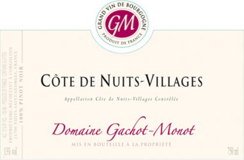 Domaine Gachot-Monot Cote de Nuits-Villages