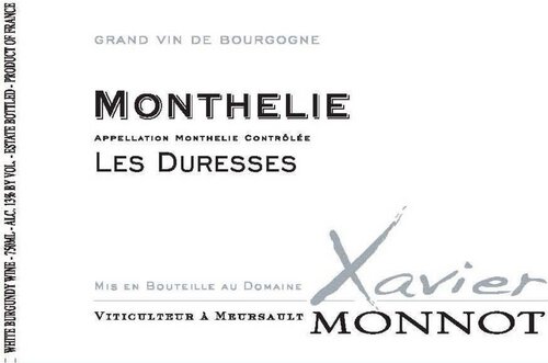 Domaine Xavier Monnot Monthelie Les Duresses