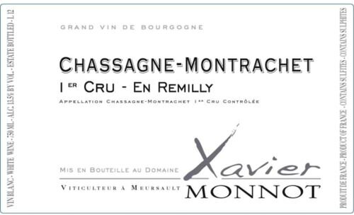 Xavier Monnot Chassange-Montrachet 1er Cru En Remilly