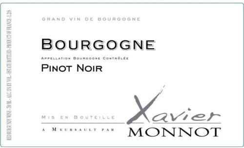Xavier Monnot Bourgogne Pinot Noir