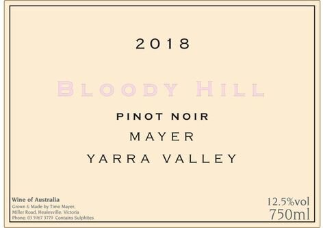 Mayer Bloody Hill Pinot Noir