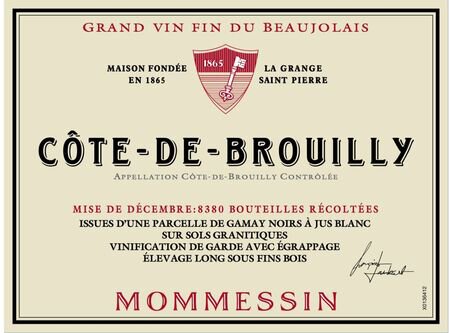 Mommessin 'Les Grandes Mises' Cote de Brouilly