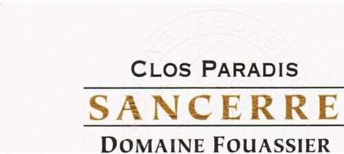 Domaine Fouassier Sancerre Clos Paradis