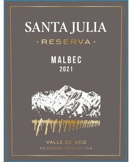 Santa Julia Malbec Reserva Valle de Uco