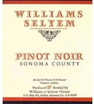 Williams Selyem Sonoma County Pinot Noir