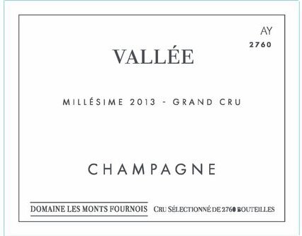 Domaine Les Monts Fournois Champagne Grand Cru Extra Brut Vallee Ay