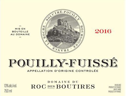 Domaine du Roc des Boutires Pouilly-Fuisse Vieilles Vignes